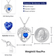 thumbnail image 3 of Collar con colgante de corazón de plata de ley, 3 of 5