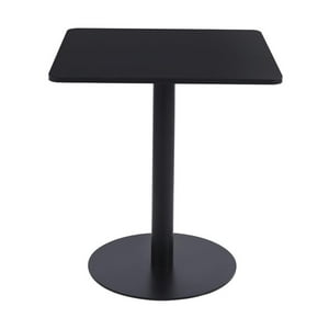 Pandalino - Mesa Cuadrada Oliver 70X70 | Diseño Industrial| Resistente & Versátil Negro 70X70