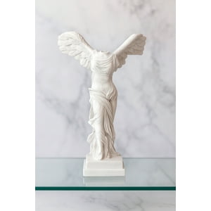 Decostilo - Estatua De Diosa Con Alas Blanca
