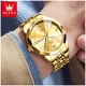 thumbnail image 2 of Reloj Dorado de Acero Inoxidable para Hombre Estilo Lujo y Deportivo para uso diario, 2 of 3