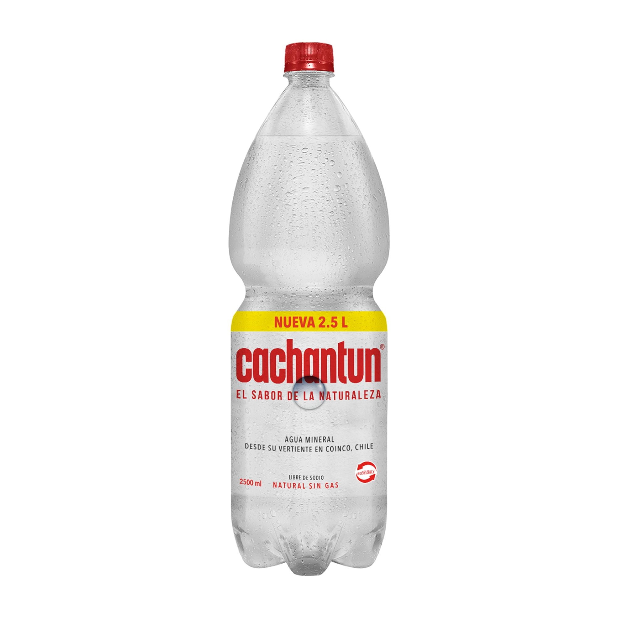 Agua Mineral Sin Gas Botella 2,5 L Cachantun