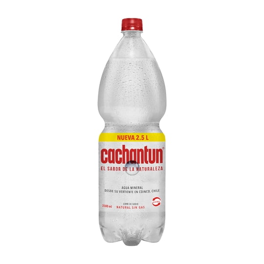 Agua Mineral Sin Gas Botella 2,5 L Cachantun