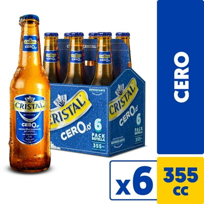 Cerveza Lager Sin Alcohol Botella Pack 6 Un 355 Ml Cristal