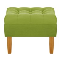 Bodevir - Pouf Wood 1C Felpa 04 Pistacho