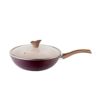 Arte Andino - Wok Antiadherente Con Tapa 30Cm Oak Stone