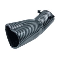 Magideal - Tubo De Escape Modificado Para Coche, Silenciador Trasero Universal Para Vehículos, Sedán, Fibra De Carbono