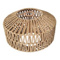 Ioensy - Pantalla De Cuerda Tejida A Mano Cubiertas De Araña Para El Hogar Pantalla Lámpara De Mesa Pantalla De Lámpara