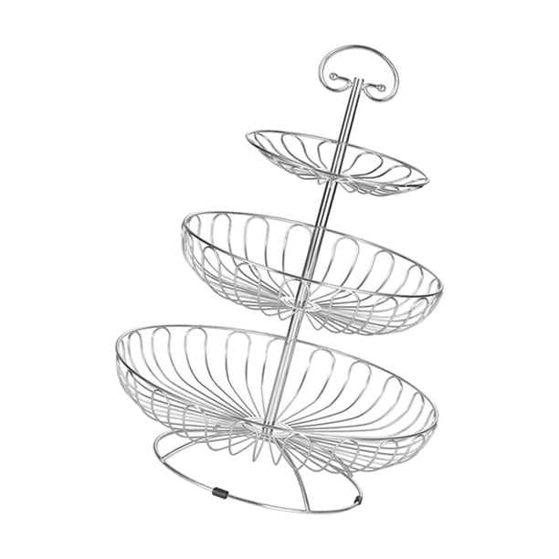 Soporte De Frutero De Alambre De Metal Desmontable De Acero Inoxidable Para Cocina De Baño