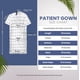 thumbnail image 2 of Pack de 6 batas de hospital Utopia Care, unisex, para mujeres y hombres, 2XL, color azul, 2 of 9