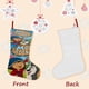 thumbnail image 3 of Molly de Denali Tema: Calcetines de Navidad, fino lino blanco para colgar en escaleras y chimenea, decoración navideña para el hogar, regalo de Navidad.54cm×38cm, 3 of 5