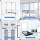 thumbnail image 4 of Espejo triple HIEEY 360 de 3 vías con ganchos ajustables en altura, 4 of 6