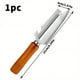 thumbnail image 3 of 1pc Stainless Steel Household Multi-purpose Peeler, Wooden Handle Fruit Planer Pineapple Knife Sugarcane Knife, Multifunctional Kitchen Tool, 3 of 4