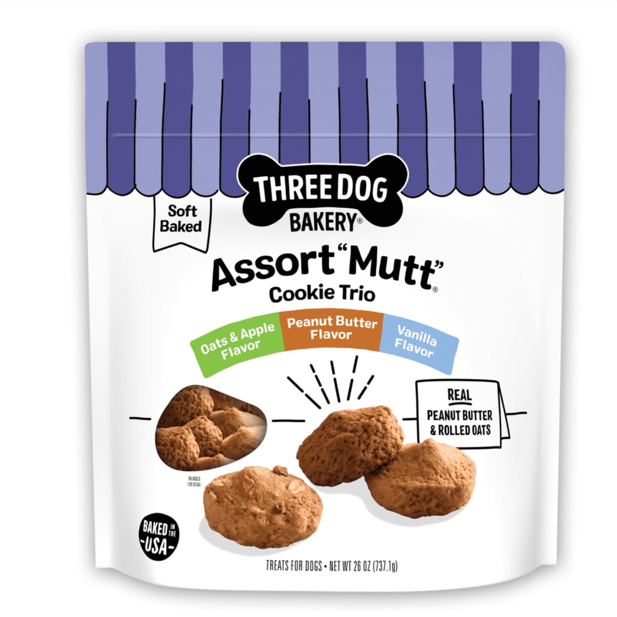 Galletas para Perro Three Dog Bakery 737 g Surtido Sabores