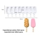 thumbnail image 4 of X2 Moldes De Silicona Para Helados Molde Helado Paletas 8cav Color Blanco, 4 of 8