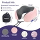 thumbnail image 2 of Almohada Cervical De Viaje De Espuma Viscoelástica Ajustable Rosa, 2 of 6