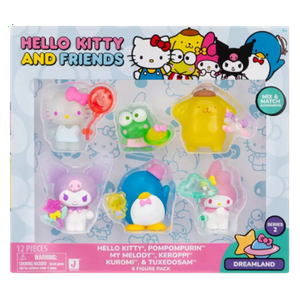 Jazwares Hello Kitty And Friends Pack 6 Figuras