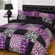 thumbnail image 1 of Purple Gift Quilt Duvet Cover Set Soft Pillowcase Queen Kids Children3-Piece Bedding Set, 1 of 5