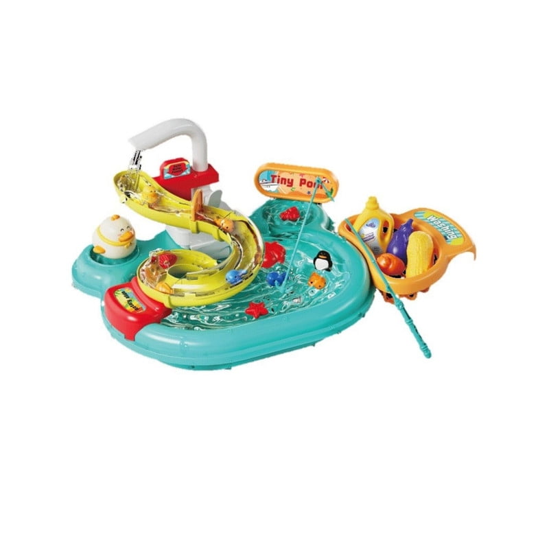 Babyluna - Juego Didáctico 2 En 1 Pesca Milagrosa Lavadero Con 22 Pzas