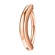 thumbnail image 3 of Piercing Para El Ombligo, Accesorio De 1,6mm, 14G, Clicker, Ombligo, Anillos, Mujeres, Hombres, Rosa áurea, 3 of 5