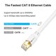 thumbnail image 2 of Cable Ethernet Yauhody CAT 8 de 10 pies, 40 Gbps, 2000 MHz, SFTP, blanco, 2 of 7