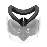 Genérico - Funda Facial De Silicona Vr Compatible Con Meta Quest 3S - Accesorios De Repuesto Para Máscaras Faciales Resistentes A Las Fugas De Luz Y Al Sudor-Negro