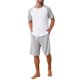 thumbnail image 2 of INSPIRE CHIC Conjunto de Pijama para Hombre con Mangas Raglán Cortas, Cuello Redondo y Cordón M Gris Blanco, 2 of 5
