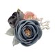 thumbnail image 3 of Rose Boutonniere Ramillete De Flores Artificiales Para Ceremonia Formal De Fiesta De Graduación Gris, 3 of 5
