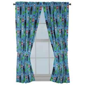 Set De Cortinas Jay Franco Minecraft Monster Hunters Blue 160 Cm