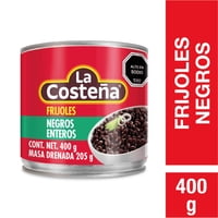 Frijoles Negros Enteritos Drenado 205 G - Neto 400 G La Costeña