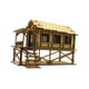 thumbnail image 3 of Rompecabezas De Madera 3D 1/72 Cabaña De Madera Para Arquitectura Modelo Mesa De Arena Diorama Estilo B, 3 of 5