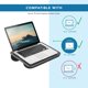 thumbnail image 3 of Lap Desk LapGear Compact Charcoal para portátiles de 15 pulgadas, 3 of 6