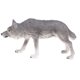 thumbnail image 1 of Figuras de animales de plástico modelo para regalo de los ni?os Decoración para el hogar Lobo caminando gris, 1 of 5