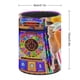 thumbnail image 2 of Piedra Papel Tijera-theme Cylinder Pen Holder Pencil Organizer with Flannel Lining PVC Leather Material Cardboard Base for study work 10*8CM, 2 of 6