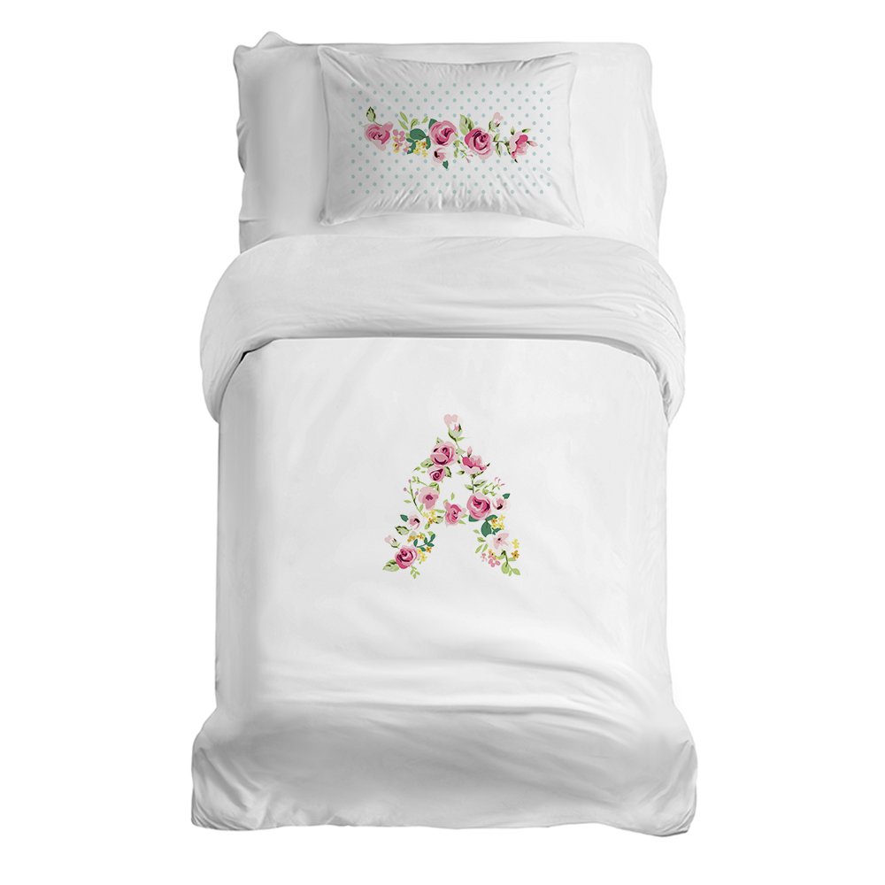 Tuyo Print - Cubreplumón Transición Letras Vintage A