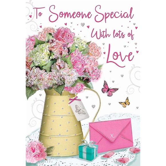 Tarjeta de felicitación Piccadilly Greetings 23x15 cm Rosa