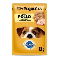 Alimento Húmedo Perro Adulto Raza Pequeña Sabor Pollo Pouch 100 G Pedigree