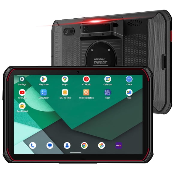 Tablet Bix 8" resistente con Android 13, lector de códigos de barras y batería de 9000 mAh