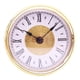 thumbnail image 4 of Mini Reloj De Cuarzo De 3,15 Pulgadas Con Números Romanos, Movimiento De Cuarzo, Borde Dorado, 4 of 5