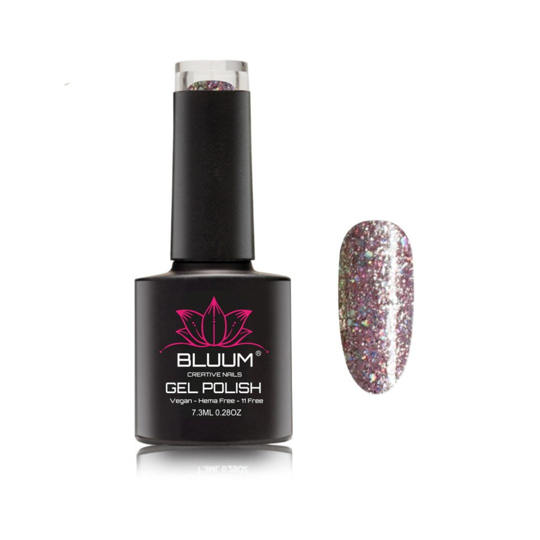 Bluum Creative Nails - Esmalte Permanente Queen´s Glitter 12 Bluum 7.3 Ml