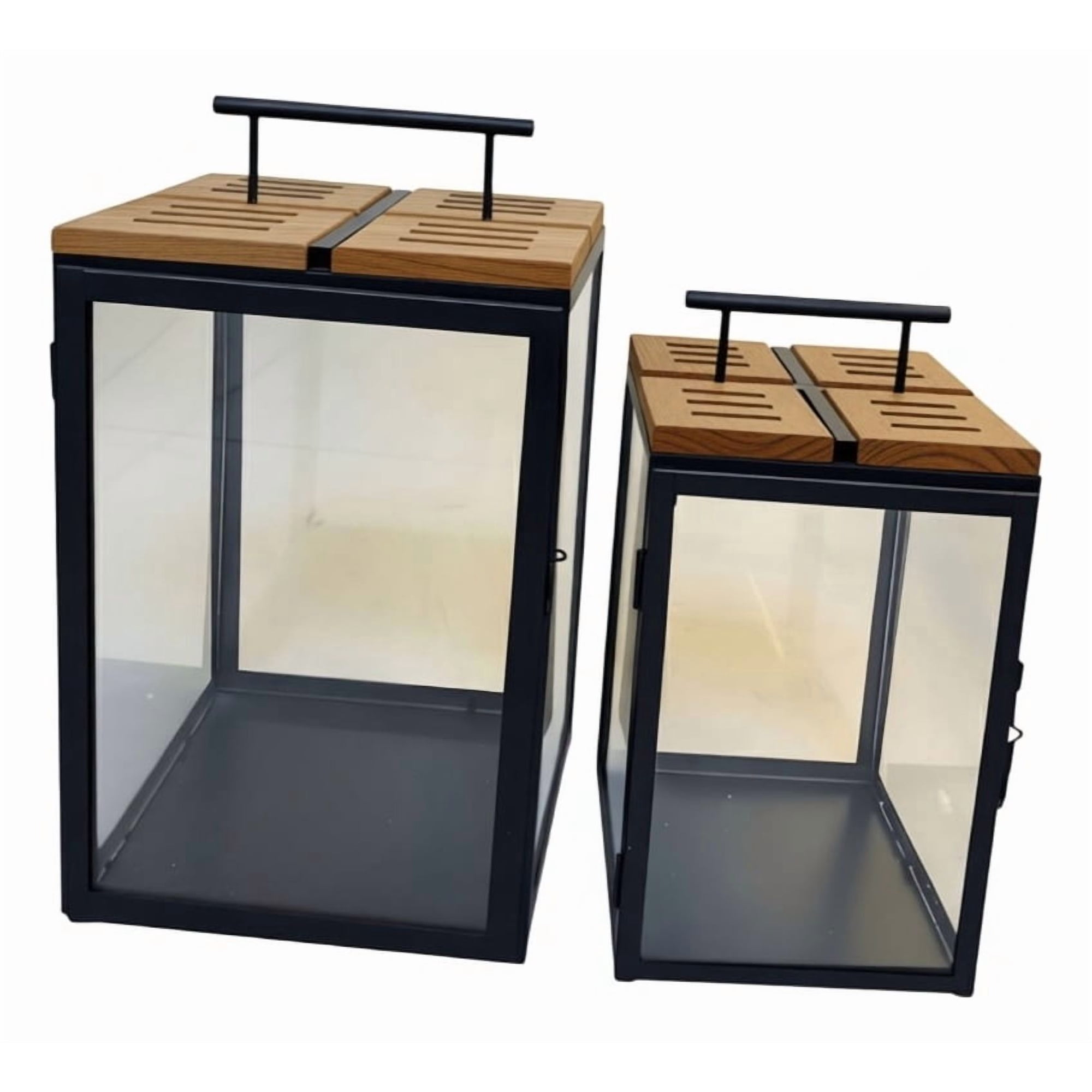 Genérico - Set 2 Portavelas Diseño Moderno Decorativo Adorno Hogar Jhn