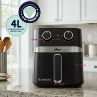 Oster® Freidora De Aire Manual, Recubrimiento Oster® Diamondforce, 4L De Capacidad, Con Controles De Tiempo Y Temperatura, Ckstaf401Mdf