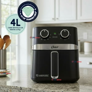 Oster® Freidora De Aire Manual, Recubrimiento Oster® Diamondforce, 4L De Capacidad, Con Controles De Tiempo Y Temperatura, Ckstaf401Mdf
