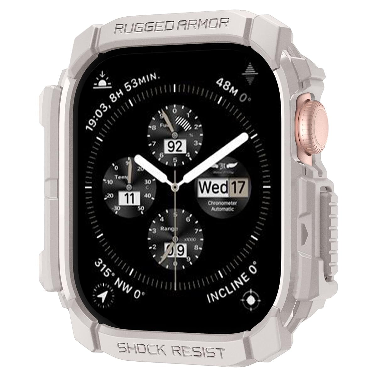 Funda Spigen Rugged Armor Para Apple Watch Series 10 De 46 Mm