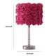 thumbnail image 5 of Lámpara de mesa Benjara Bloom Roses con base acrílica retorcida roja, 5 of 7