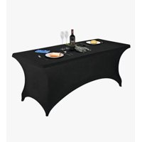 Atlas - Funda De Mantel Tela Spandex 180*75*75 Cm Negro