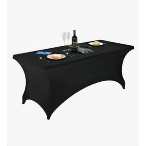 Atlas - Funda De Mantel Tela Spandex 180*75*75 Cm Negro