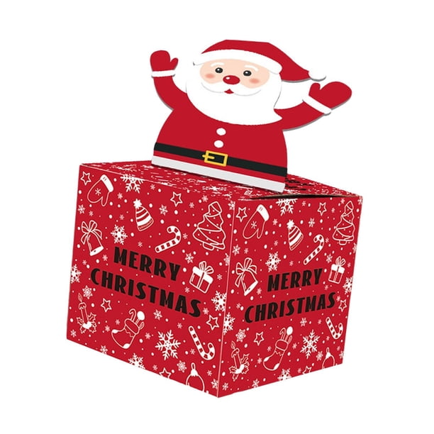 Caja de regalo de dinero para regalo Caja de dinero de Navidad para suministros de fiesta Caja de dinero de Navidad para madre, papá, novia, amantes Papá Noel