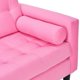 thumbnail image 3 of Living Retro Sofa 3 Cuerpos + 2 Sofá 1 Cuerpo Felpa Rosado, 3 of 6