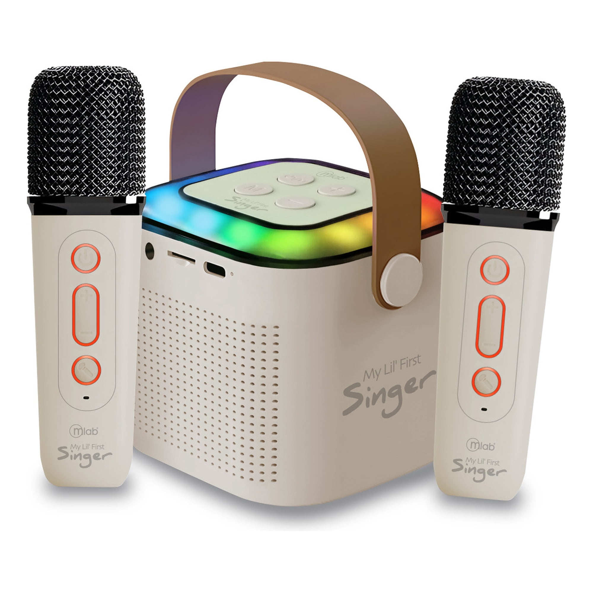 Parlante My Lil First Sínger Luz Rgb 2 Mic Inalám Mlab 09394