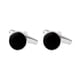 thumbnail image 2 of 2x Gemelos Negros Para Hombre Gemelos Para Camisa De Vestir Ceremonia Formal Graduación, 2 of 3